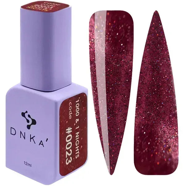 COLOR GEL POLISH CAT`S EYE "DNKa", 12 ml #0023 1000 & 1 NIGHTS – Esmalte semipermanente | Polymnea