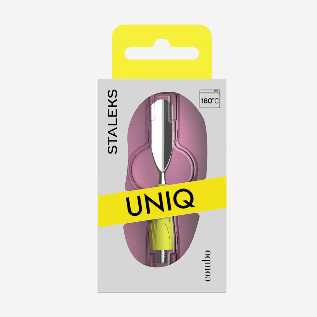 Staleks UNIQ 17 Combo - Punta de empujador redondo ancho WPPQ-17y