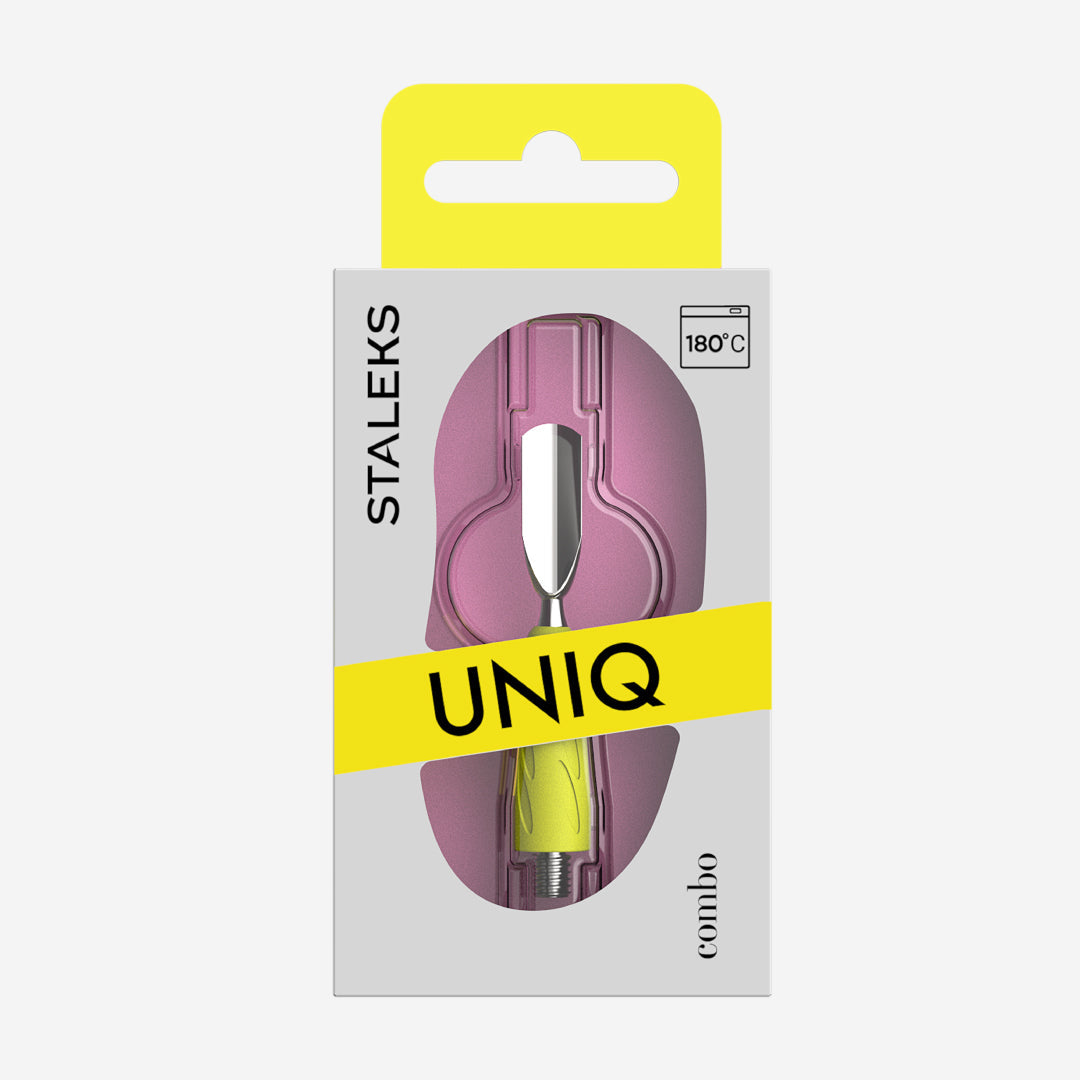 Staleks UNIQ 16 Combo - Punta de empujador redondo estrecho WPPQ-16y
