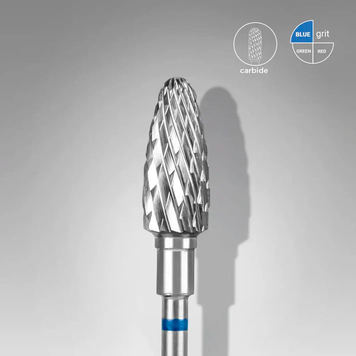Fresa de Carburo para uñas «Maíz» azul 6 Mm STALEKS FT90B060/14 – Fresas de manicura | Polymnea