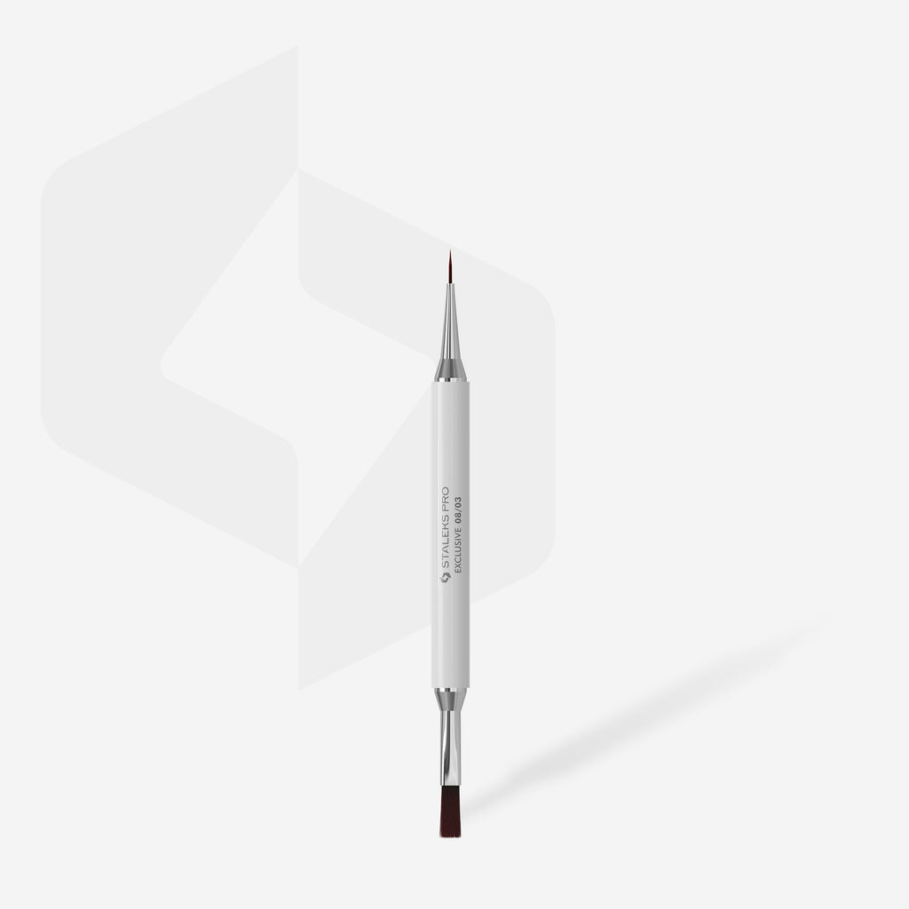 Pincel Doble para Gel 10 mm y Liner 10 mm STALEKS EXCLUSIVE NBX-08/03 – Pinceles, de Staleks | Polymnea