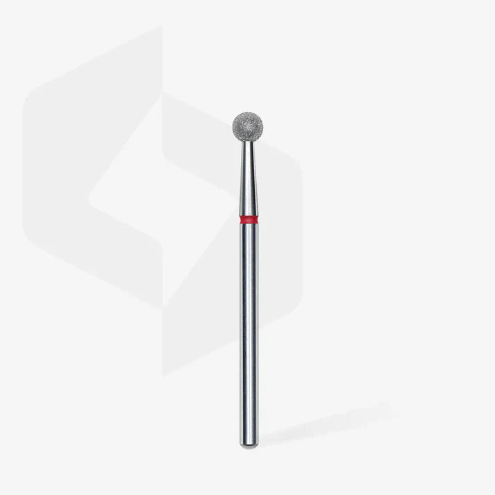 Fresa diamantada para piel "bola"  roja EXPERT diámetro 4 mm FA01R040 – Fresas de manicura, de Staleks | Polymnea