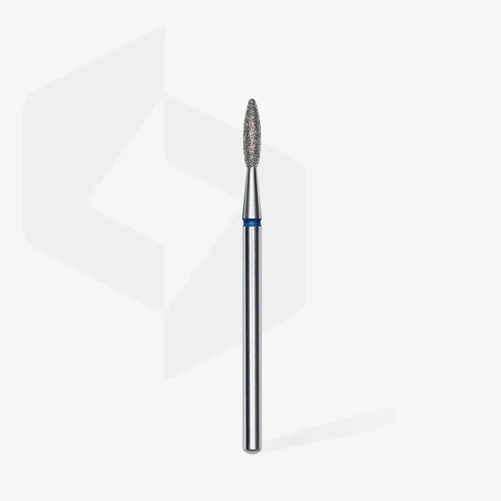Fresa diamantada para piel "llama" azul EXPERT diámetro 2,1 mm/ parte útil 8 mm FA10B021/8 – Fresas de manicura, de Staleks | Polymnea