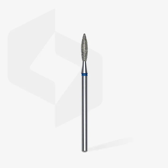 Fresa diamantada para piel "llama" azul EXPERT diámetro 2,3 mm/ parte útil 10 mm FA10B023/10 – Fresas de manicura, de Staleks | Polymnea