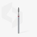 Fresa diamantada para piel "llama" roja EXPERT diámetro 2,1 mm/ parte útil 8 mm FA10R021/8 – Fresas de manicura, de Staleks | Polymnea