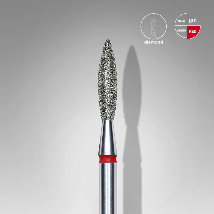 Punta Diamante, «Flama Afilada» 2.3 Mm STALEKS FA10R023/10 – Herramientas de manicura Staleks | Polymnea