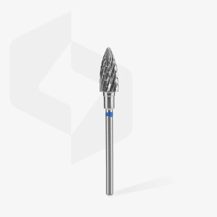 Fresa de carburo para uñas "cono" azul EXPERT diámetro 6 mm / parte útil 14 mm FT71B060/14 – Fresas de manicura, de Staleks | Polymnea