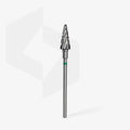 Fresa de carburo para uñas "cono" verde EXPERT diámetro 6 mm / parte útil 14 mm FT71G060/14 – Fresas de manicura, de Staleks | Polymnea