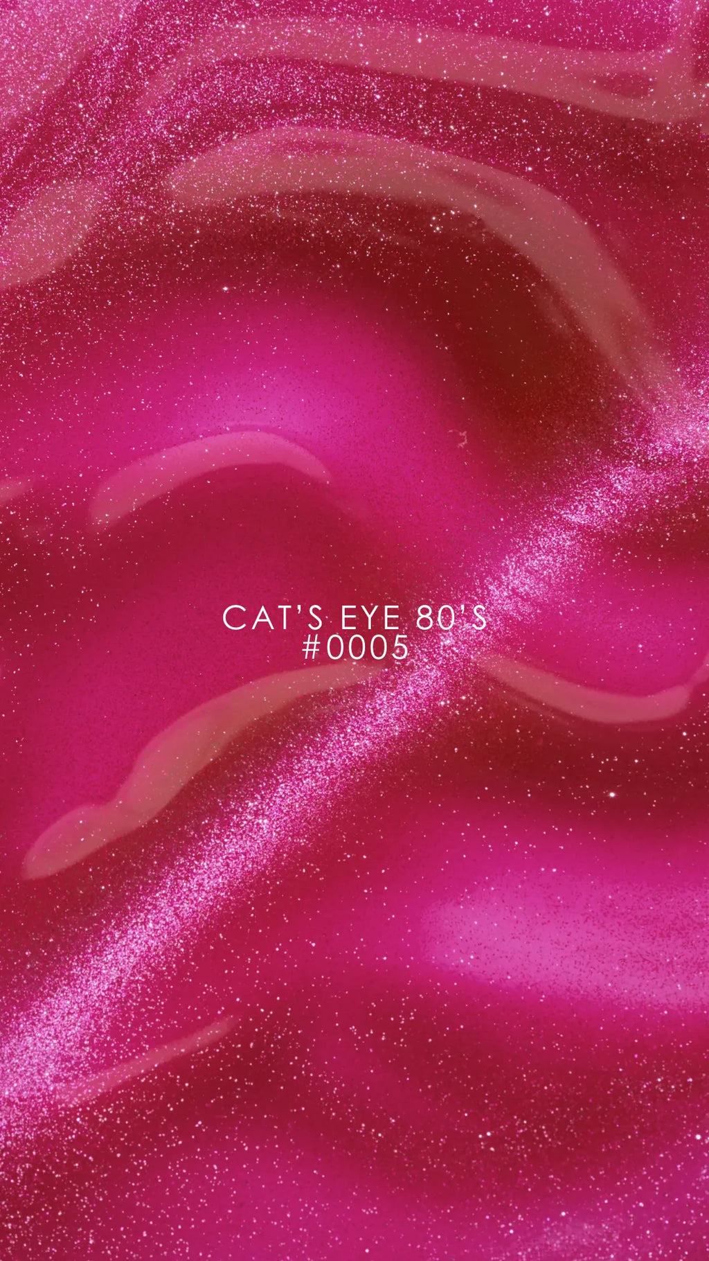 Color Gel Polish DNKa' 12 ml Cat's Eye #0005 - 80's - aplicación