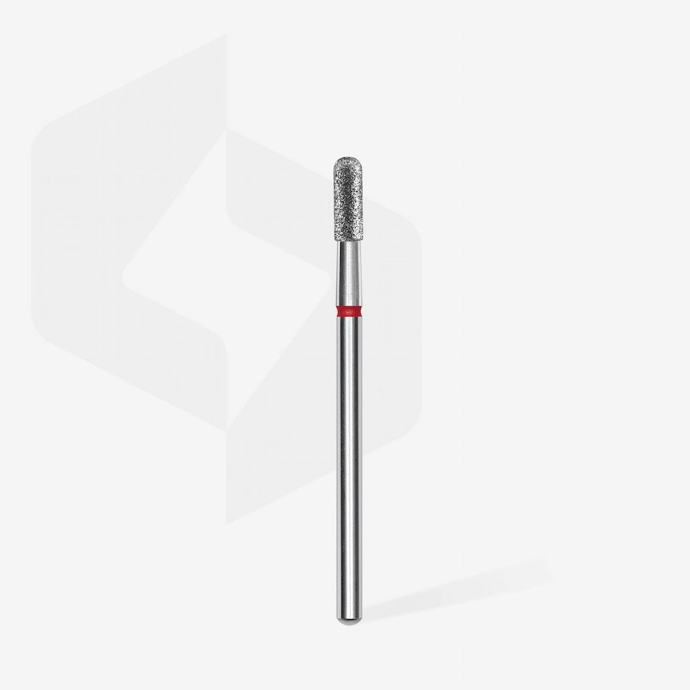 Fresa diamantada para piel "cilindro" redondeado rojo EXPERT diámetro 2,3 mm/ parte útil 6,5 mm FA30R023/6.5