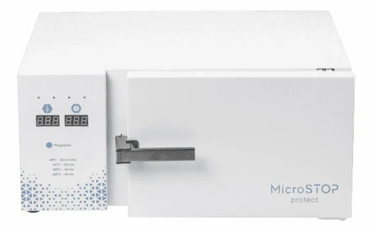 Horno calor seco MicroSTOP Protect (15 bolsas) – Esterilización y desinfección | Polymnea