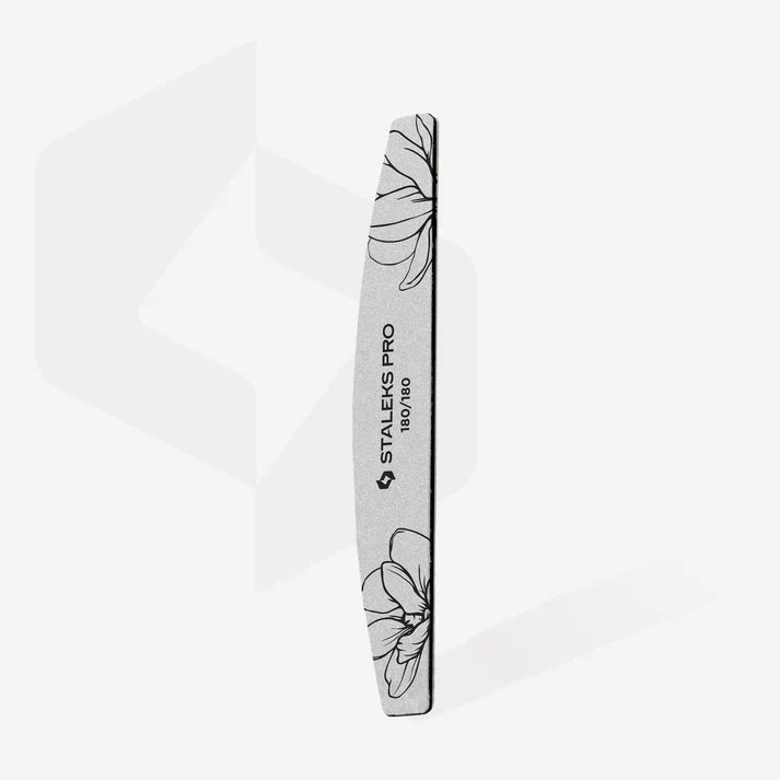 Lima de media luna mineral EXPERT 40 180/240 grano, embalaje individual NFE-40-180/240 – Limas de manicura, de Staleks | Polymnea