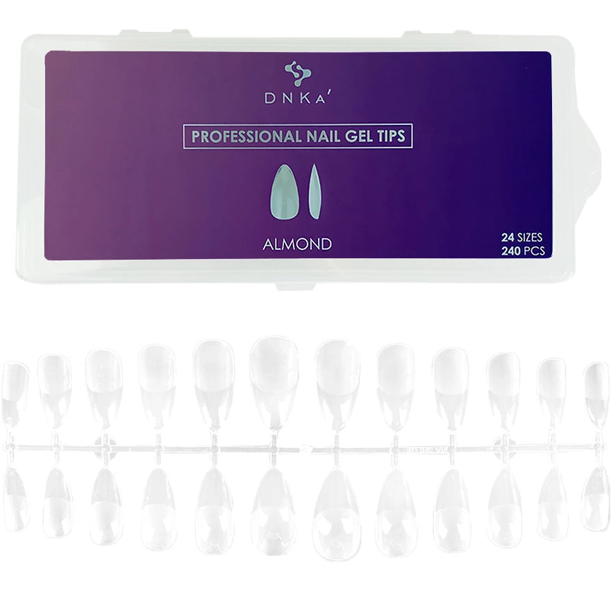 Professional Nail Gel Tips DNKa' Almond 240 pcs.