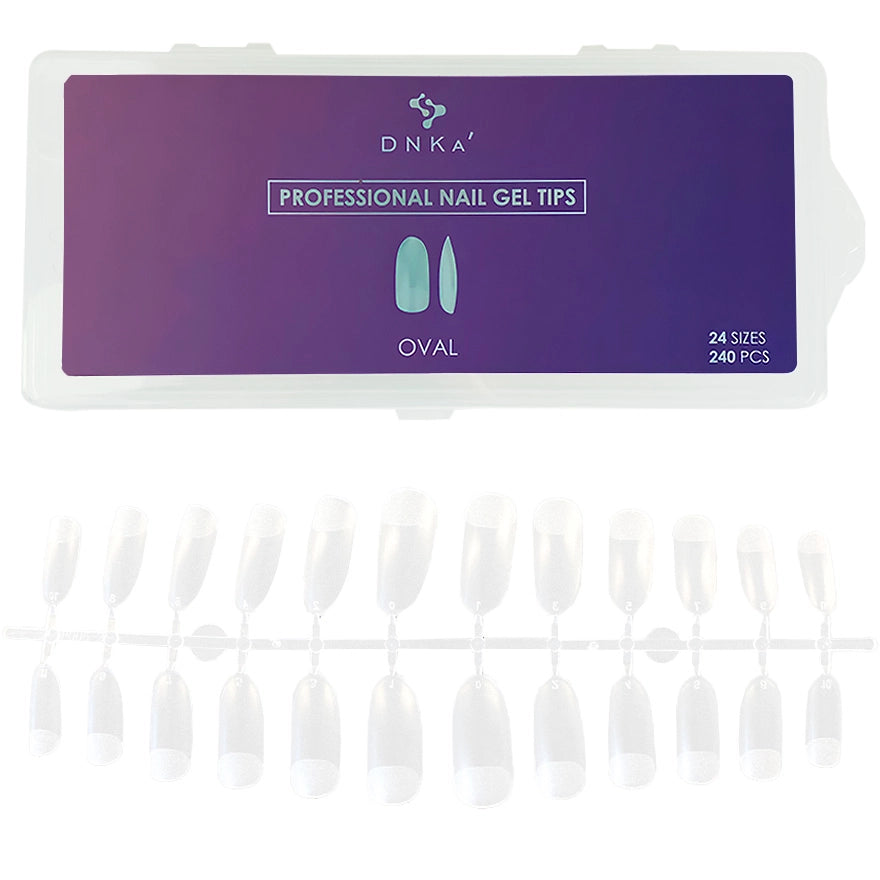 Professional Nail Gel Tips DNKa' Oval 240 pcs.