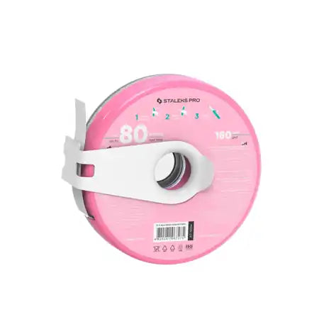 Estuche de plástico con Cinta Blanca Abrasiva Desechable EXPERT Gramaje 180 AT-180W – Desechables, de Staleks | Polymnea