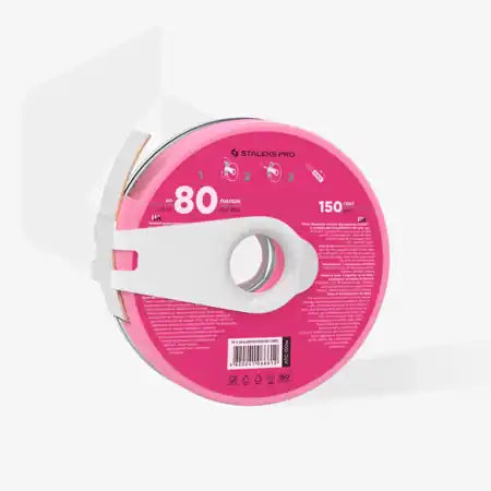 Estuche de plástico con Cinta Blanca Abrasiva Desechable Blanca PapmAm EXPERT Gramaje 150 ATC-150W – Desechables, de Staleks | Polymnea