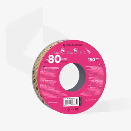 Cinta Blanca Abrasiva Desechable PapmAm EXPERT Gramaje 150 (Rollo de recambio) ATSC-150W – Desechables, de Staleks | Polymnea