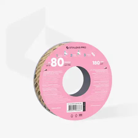 Cinta Blanca Abrasiva Desechable PapmAm EXPERT Gramaje 180 (Rollo de recambio) ATSC-180W – Desechables, de Staleks | Polymnea