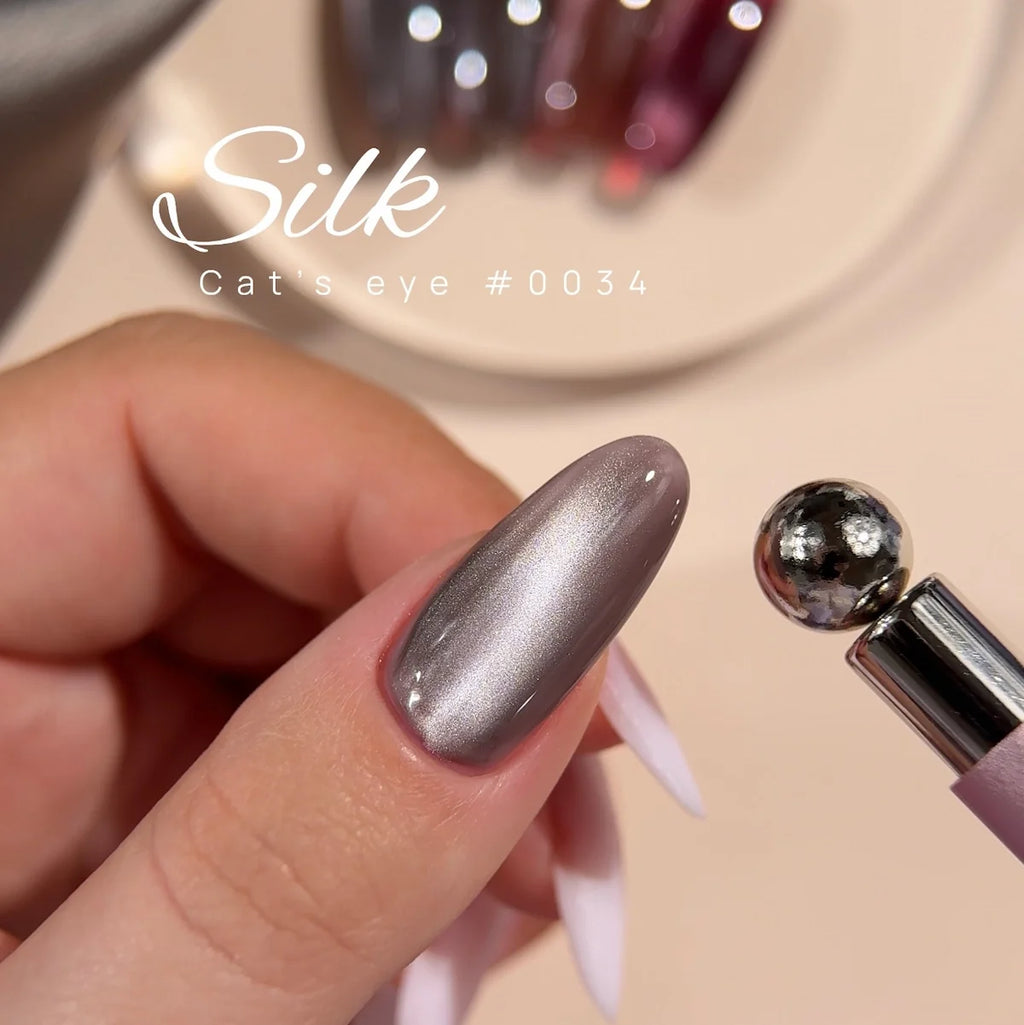Color Gel Polish DNKa' 12 ml Cat's Eye #0034 - Silk - aplicación