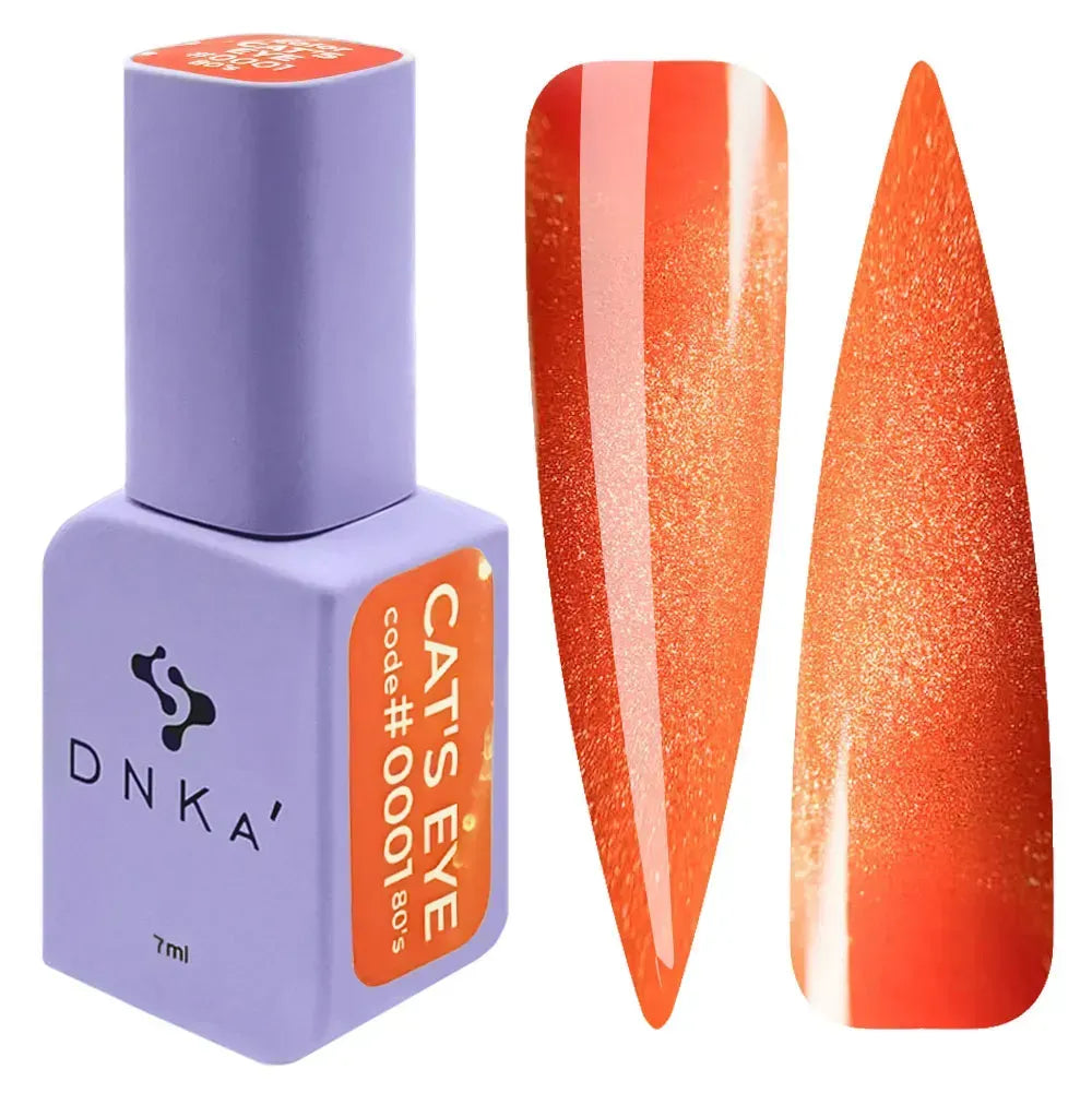 Color Gel Polish DNKa' 7 ml Cat's Eye #0001 - 80's – Esmalte semipermanente | Polymnea