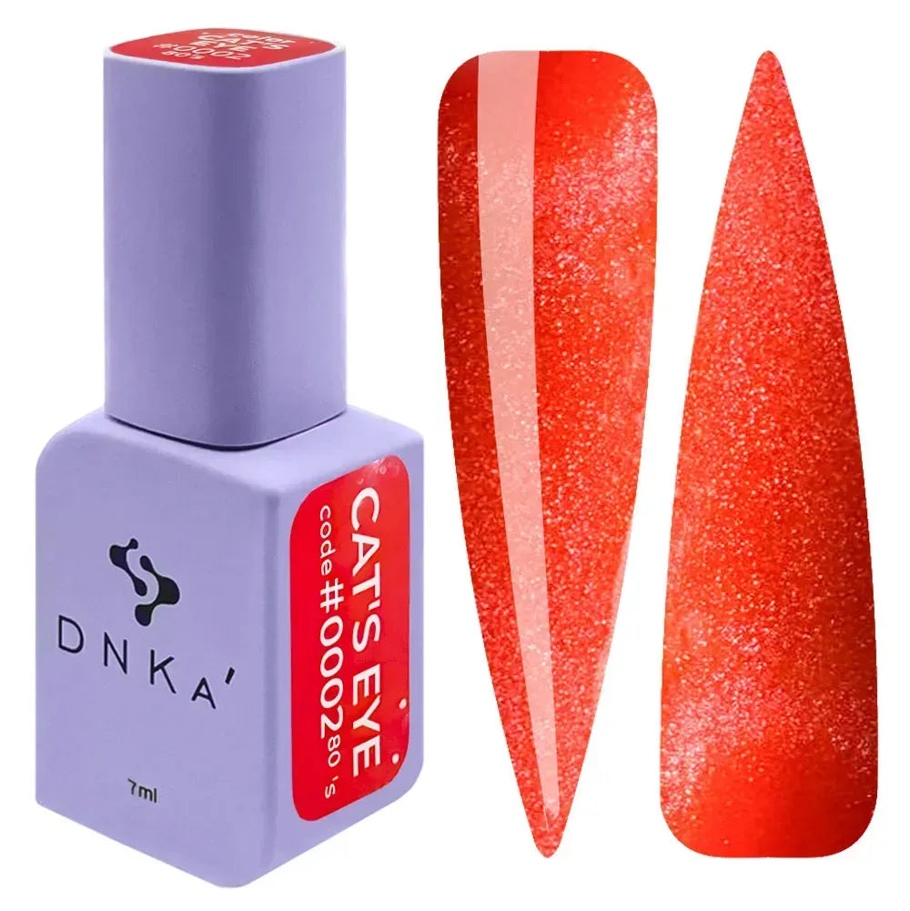 Color Gel Polish DNKa' 7 ml Cat's Eye #0002 - 80's – Esmalte semipermanente | Polymnea