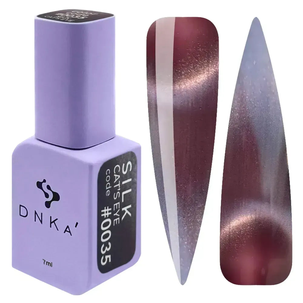 Color Gel Polish DNKa' 7 ml Cat's Eye #0035 - Silk – Esmalte semipermanente | Polymnea