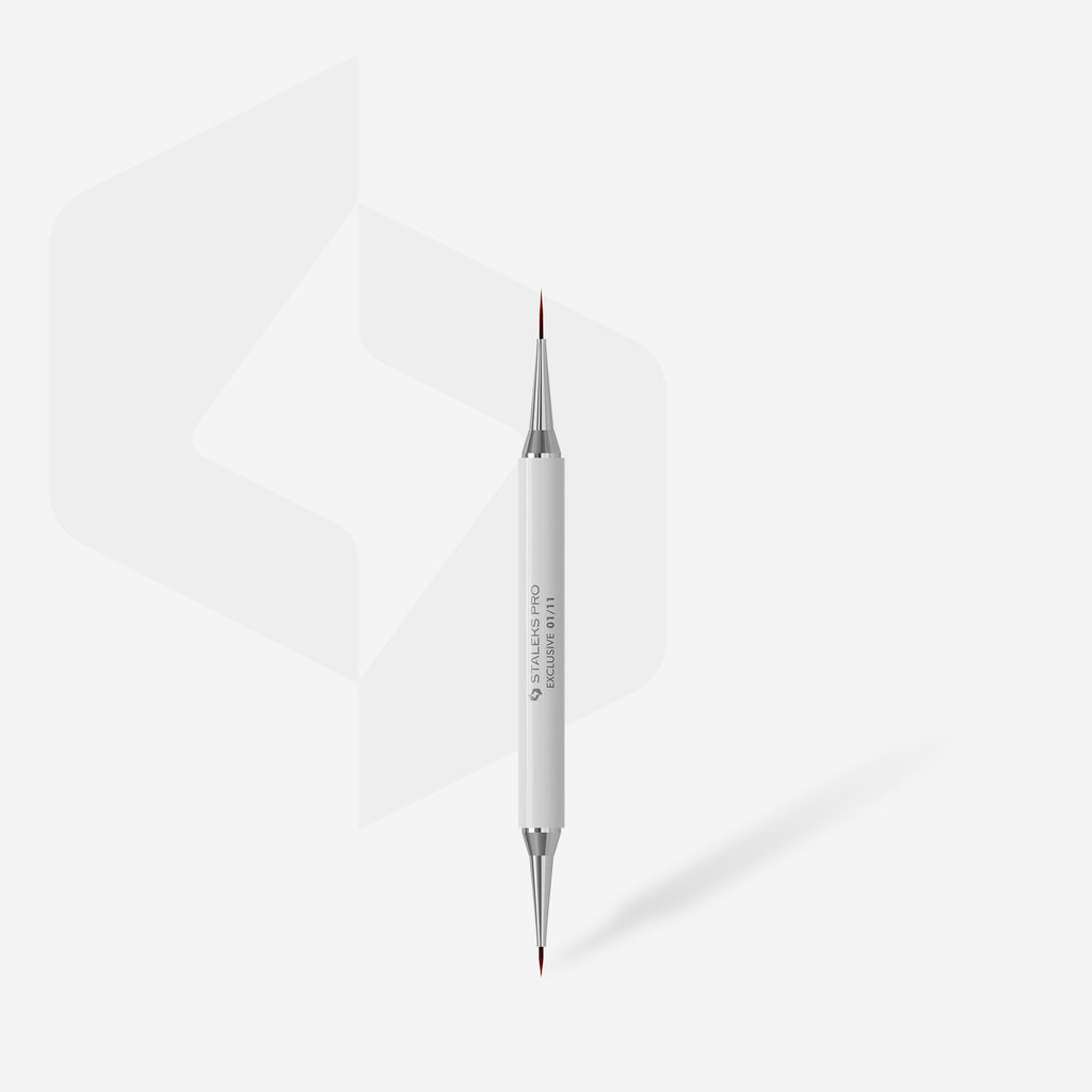 Pincel Doble Liner 7 mm y Línea Francesa 12 mm STALEKS EXCLUSIVE NBX-01/11 – Pinceles, de Staleks | Polymnea