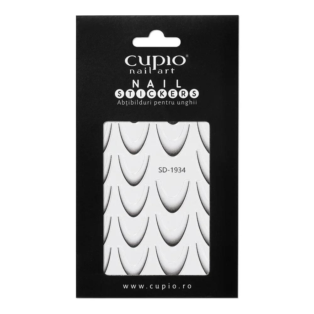 Pegatina para uñas Cupio French Black